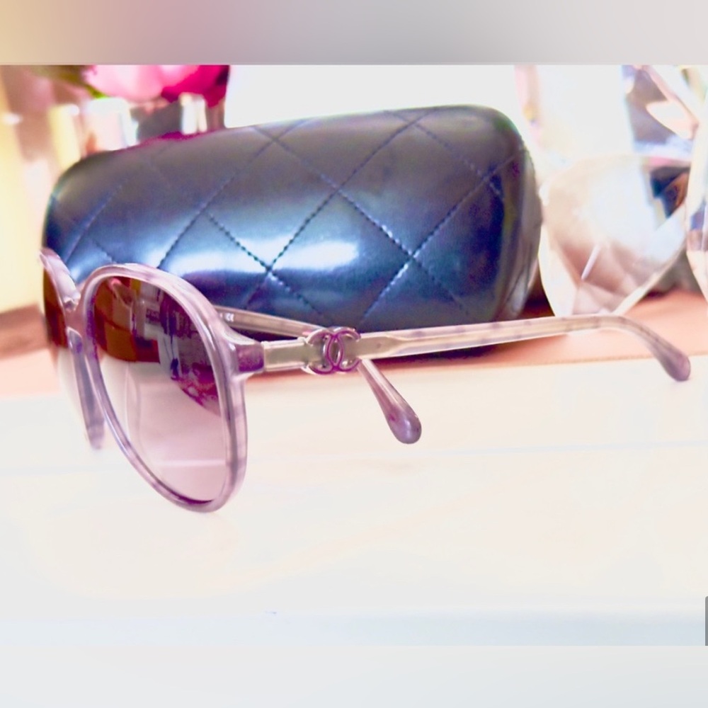 2 Options- Green or Purple Chanel Round Sunglasses